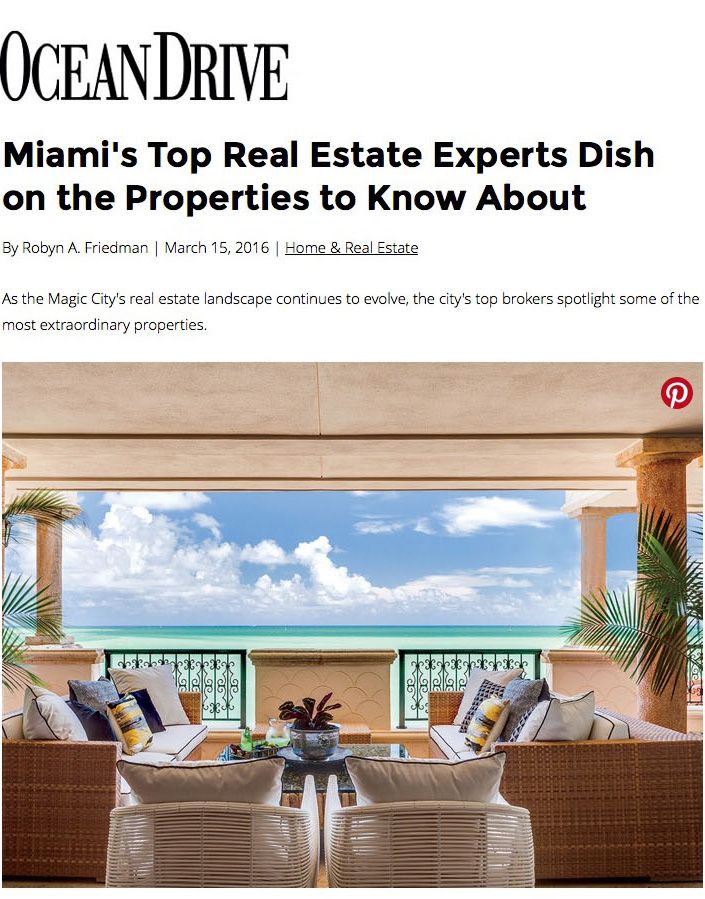 Miami’s Top Real Estate Experts Dish on the Properties to Know About