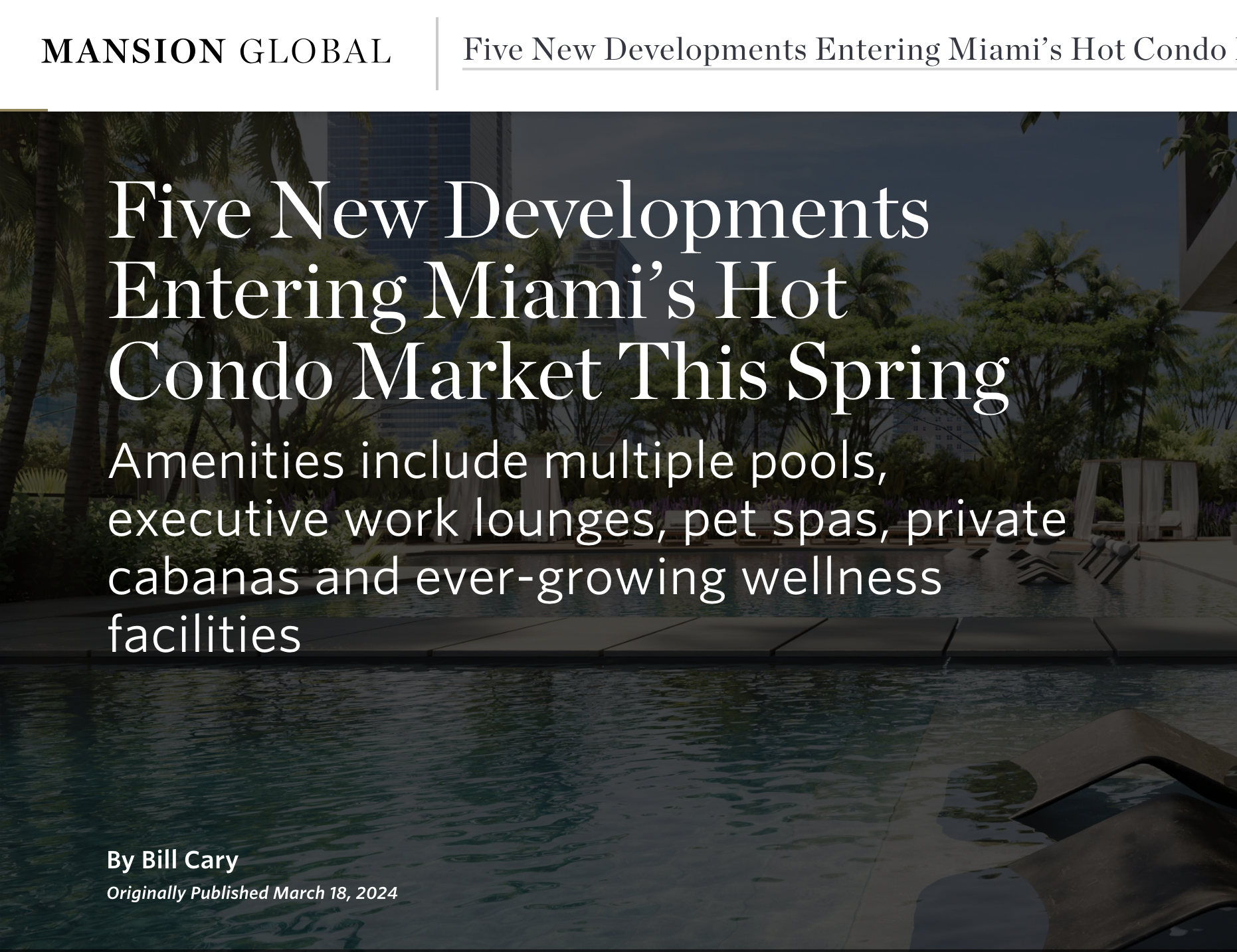 Mansion Global Asks Nancy about Miami’s Hottest New Developments